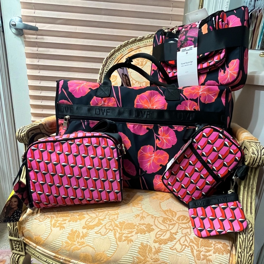 NWT Diane Von Furstenburg DVF for Target Travel Set Weekender, Purses, & Pouches